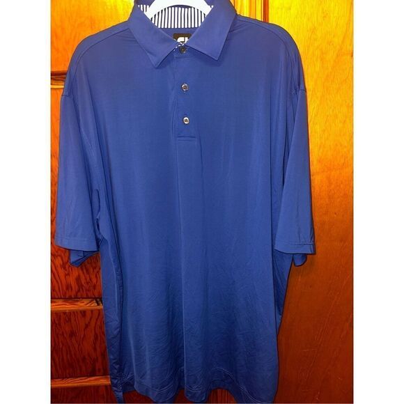 Footjoy Golf Polo Royal Blue Men’s Shirt Size XL Performance wicking Stretch - Picture 1 of 4